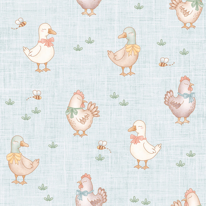 Farmyard Ducks and Chickens Sky