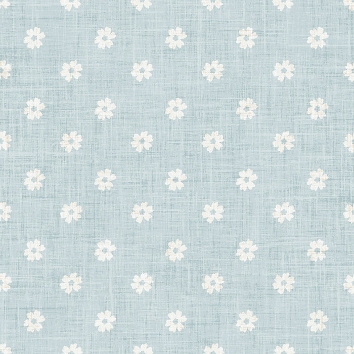 Farmyard Flower Dot Blue