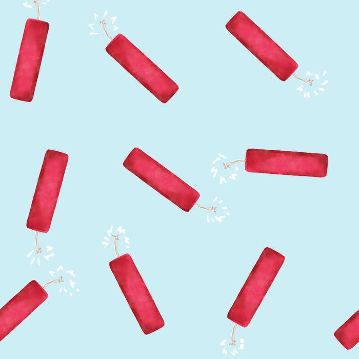 Firecrackers blue skies