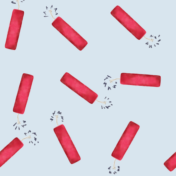 Firecrackers light blue
