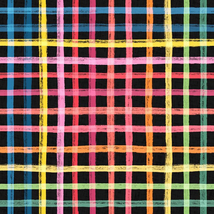 Fruitful plaid blk