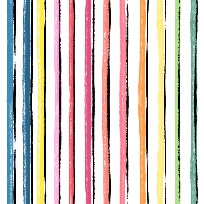Fruitful sketchy stripe white