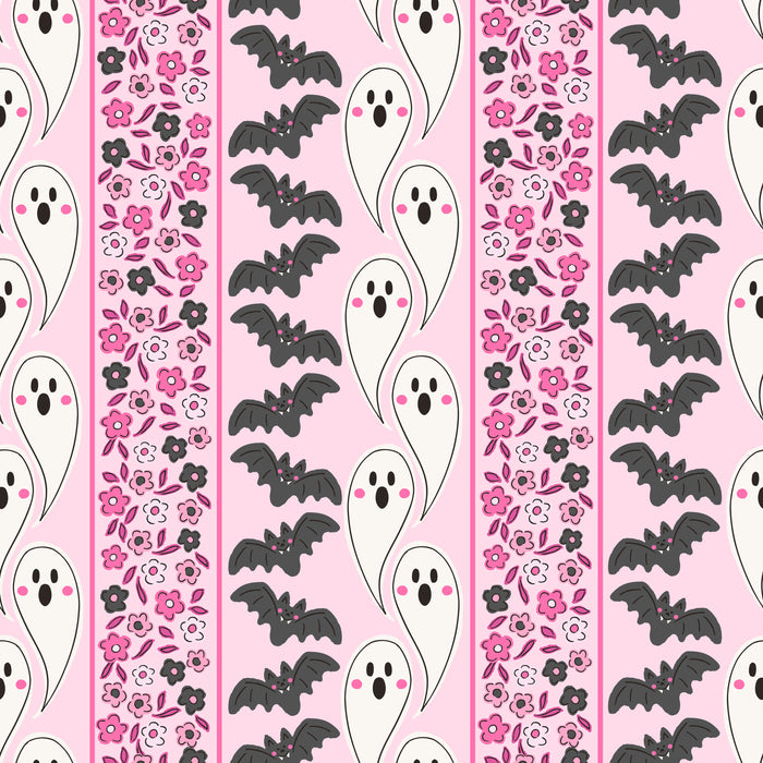 Ghost Bat Floral Stripes Pink-01