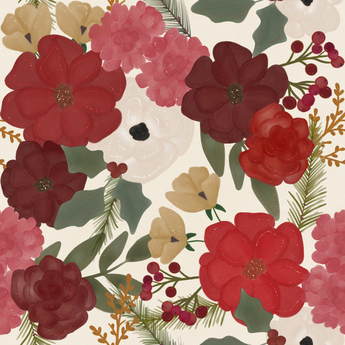 Glitter holiday bouquet