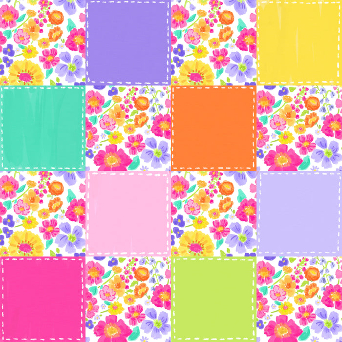 Gummy Garden stitched checker
