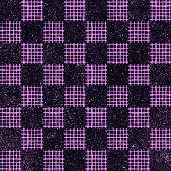 Halloween check blk magenta