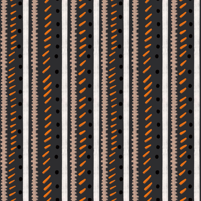 Halloween post stripe - midnight porch