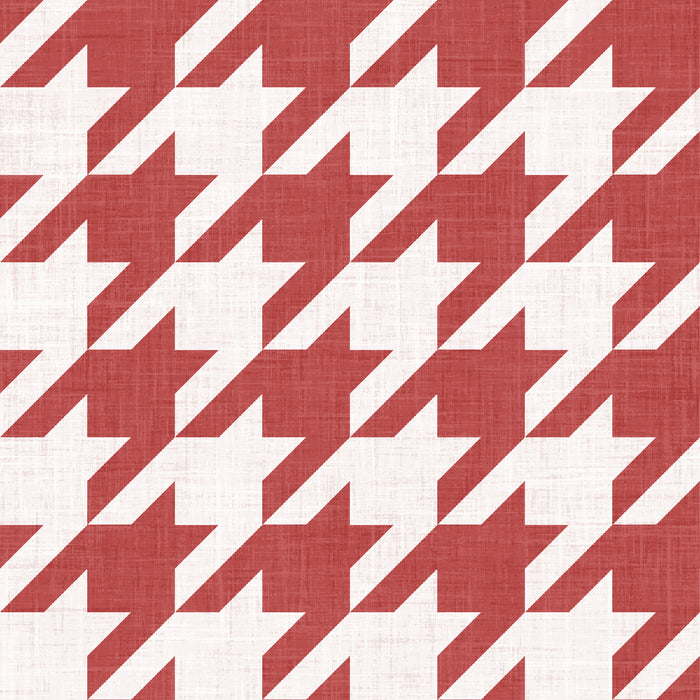 Holy Night Houndstooth Red