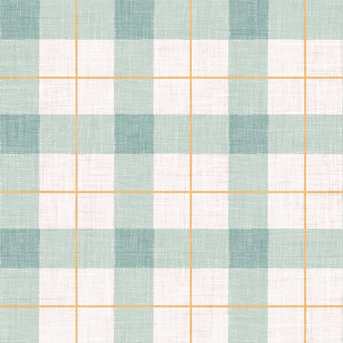 Holy Night Plaid Buffalo Check Light Blue