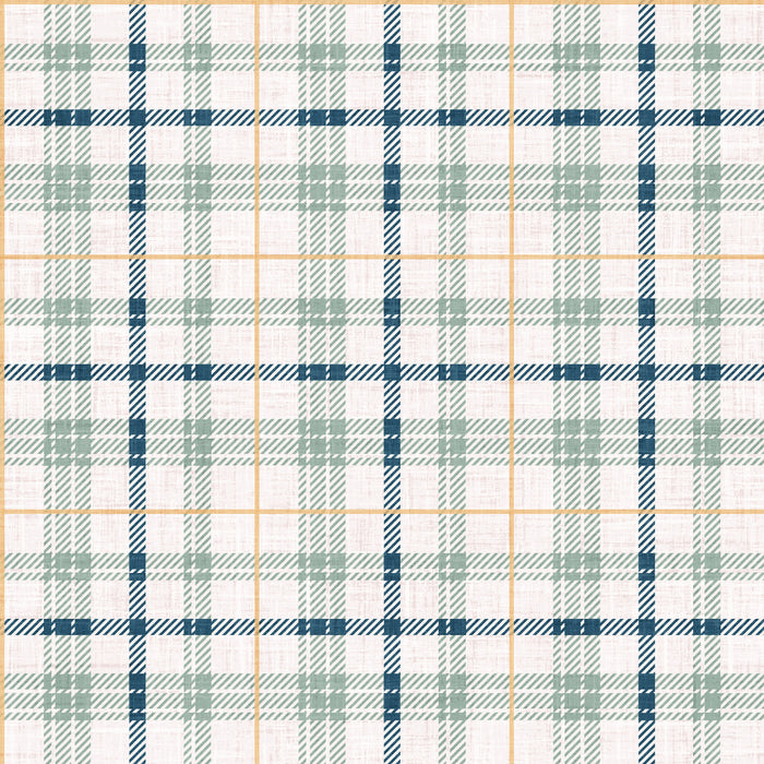 Holy Night Plaid Light Blue