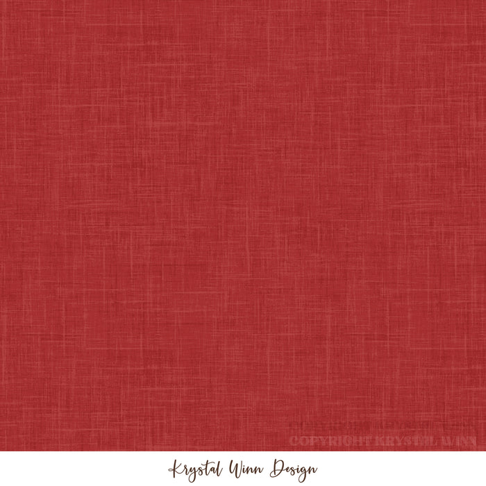 Home For Christmas Textured Solid Red