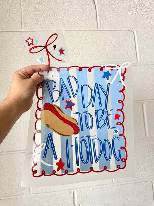 Bad Day Hot Dog with Pocket Design- DTF Deal