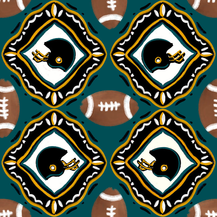 Jacksonville touchdown tile teal