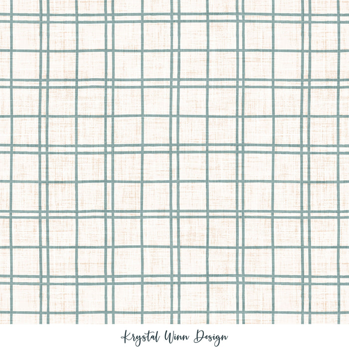 Apothecary Plaid Blue