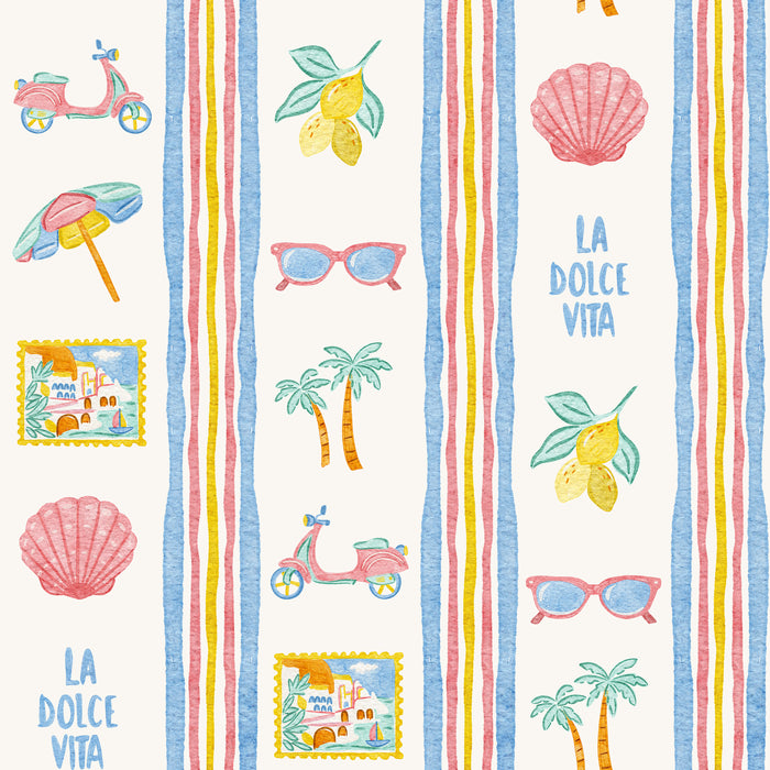 La Dolce Vita Vertical Stripe Blue
