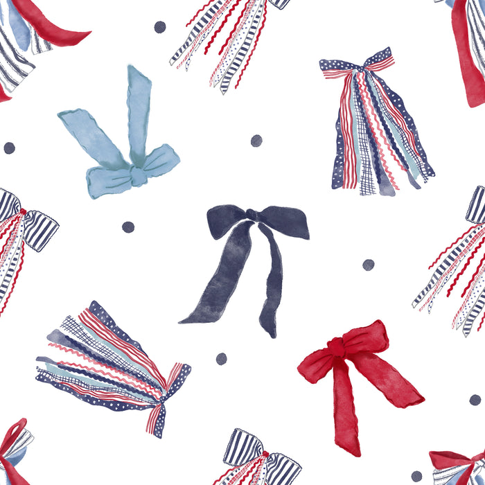 Liberty bow toss white