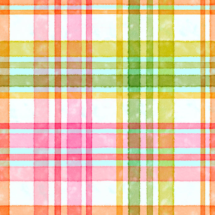 Light plaid light aqua