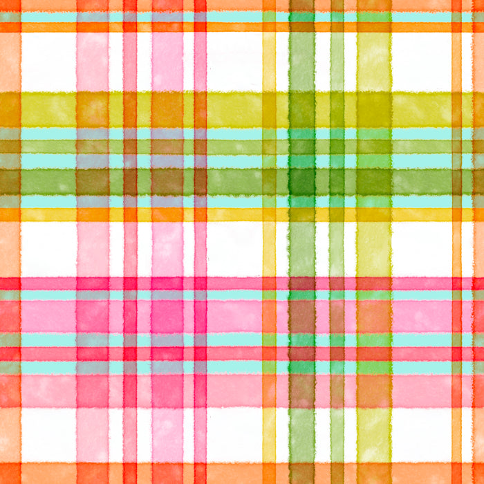 Lily plaid poolside turquoise