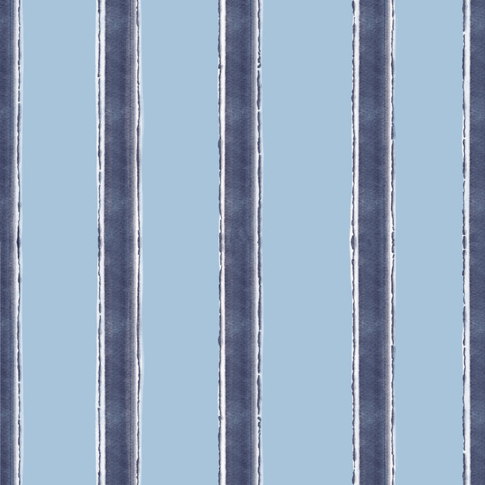 Main street ticking stripe blue