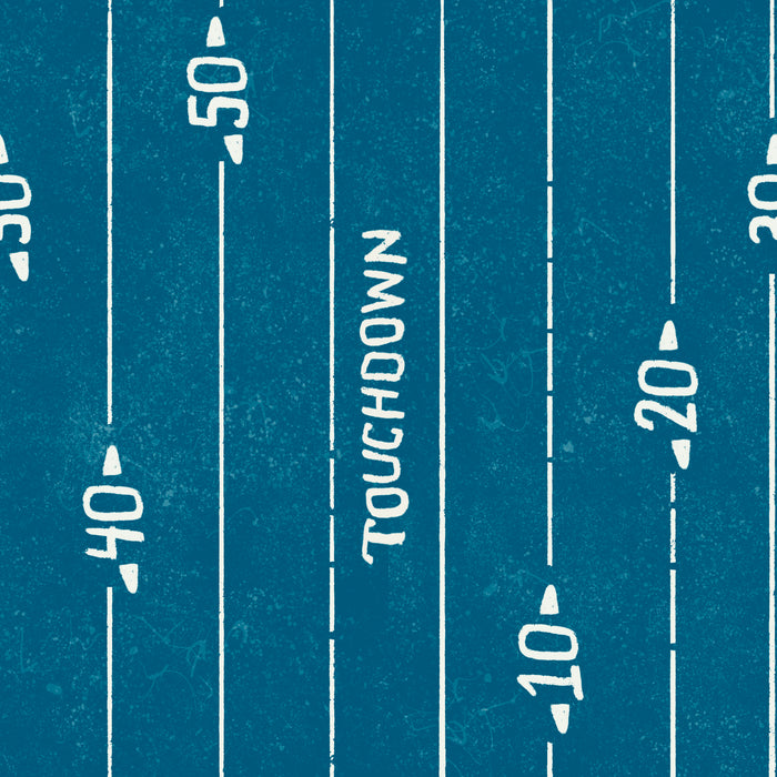 Miami blue touchdown stripe