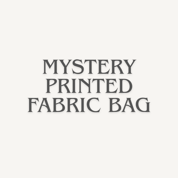 mystery print fabric bag