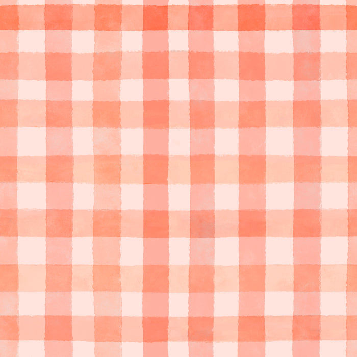 Peach marmalade gingham