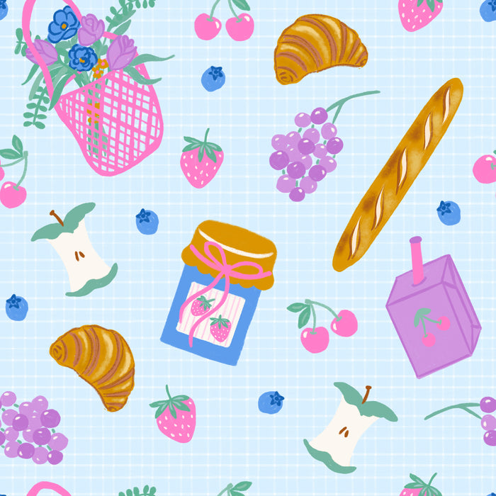 Picnic Light Blue Checker