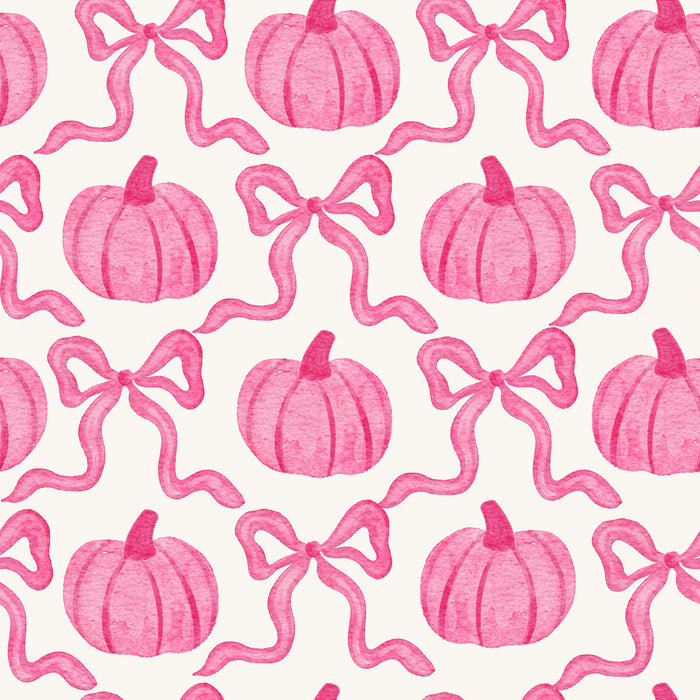 PinkPumpkinsandBowsWhite
