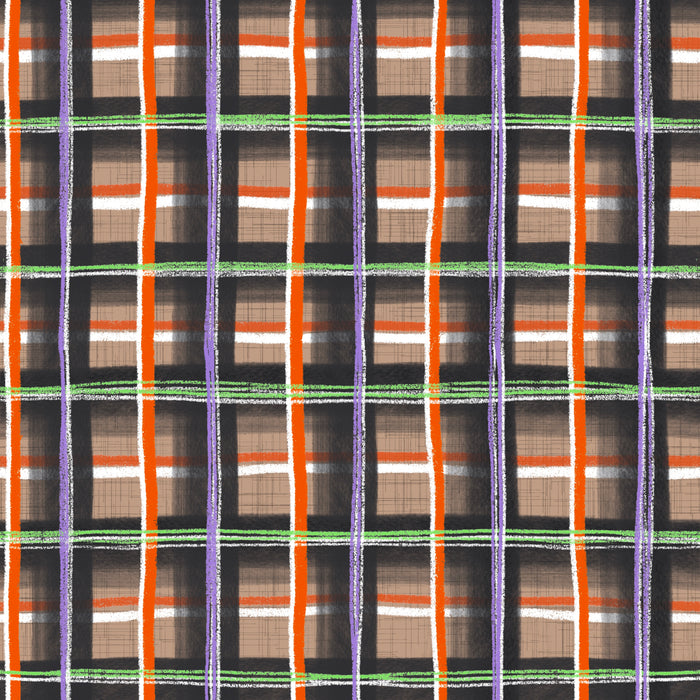 Pumpkin patch plaid harvest paper multi