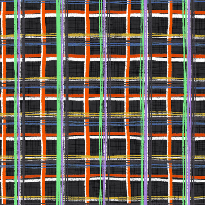 Pumpkin Patch plaid midnight multi