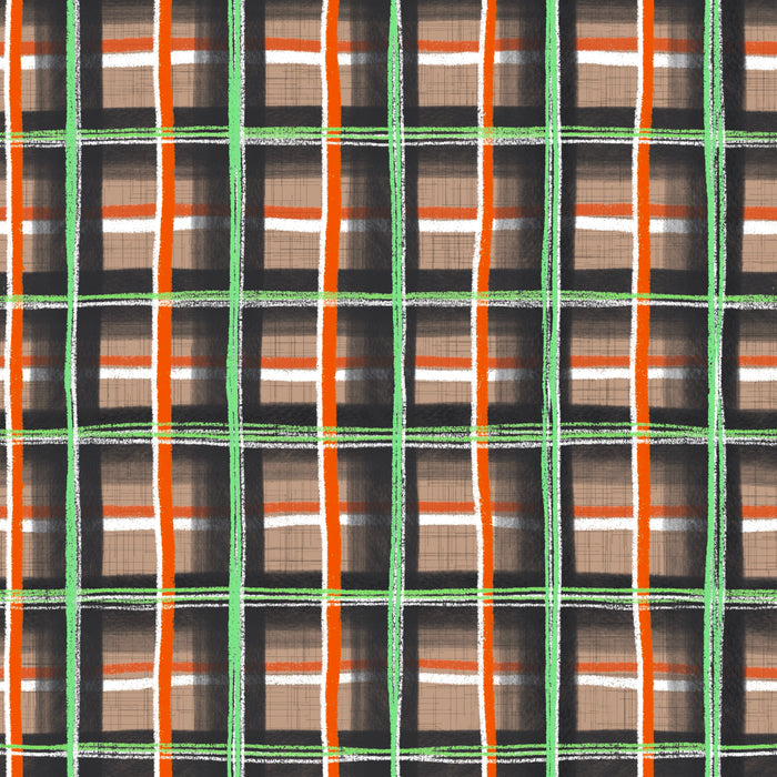 Pumpkin patch plaid - harvest paper