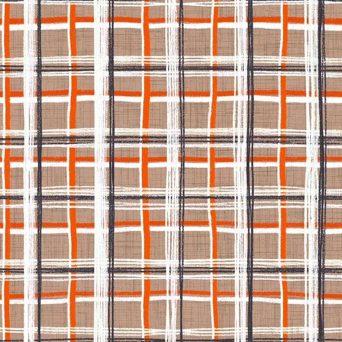 Pumpkin patch plaid - harvest paper