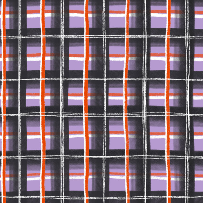 Pumpkin patch plaid - spooky plum
