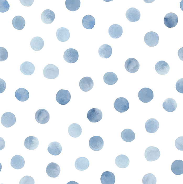 Polo Blue Watercolor Dots