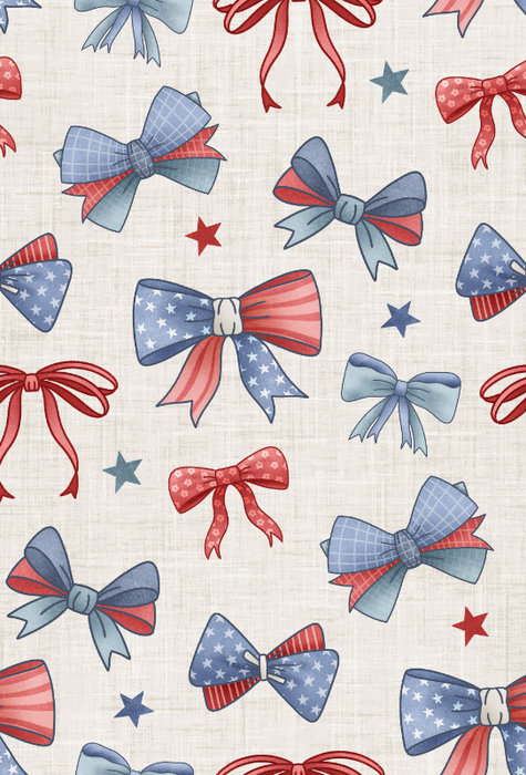 Yankee Doodle Bows White