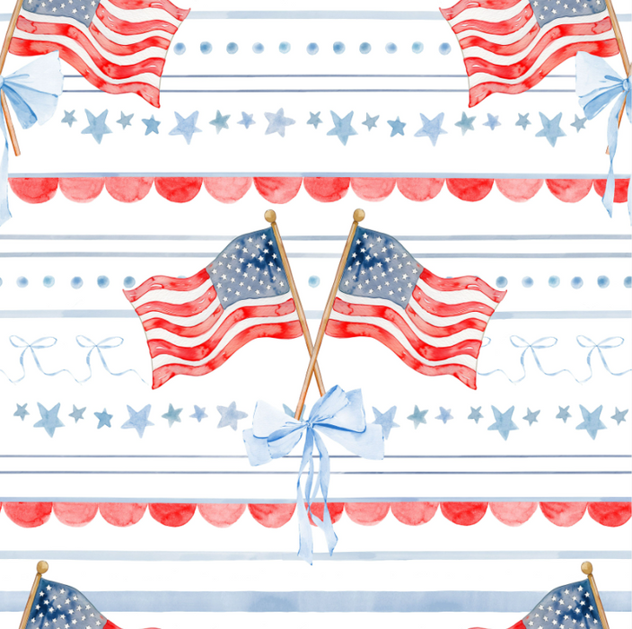 Heritage Flag, Stripes and Coquette Bows