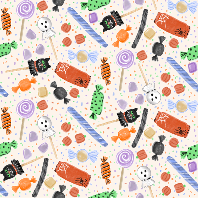 Candy haul ghost white