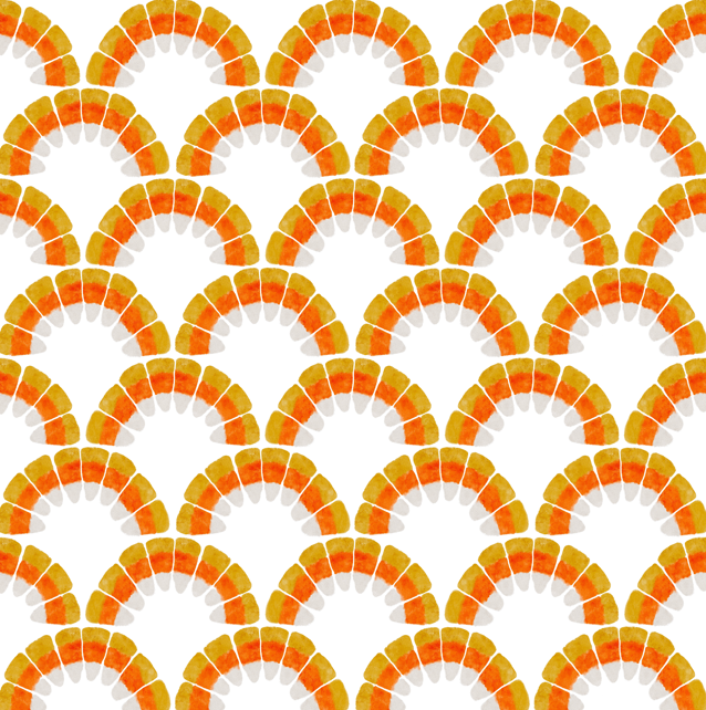Candy corn scallop white