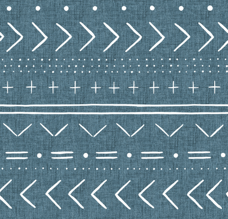 Denim Blue Mud Cloth