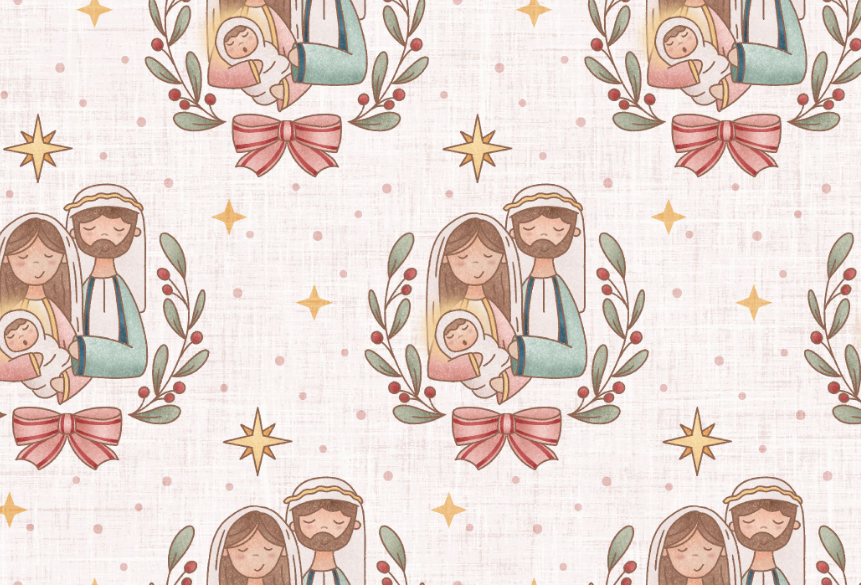 Holy Night Family White
