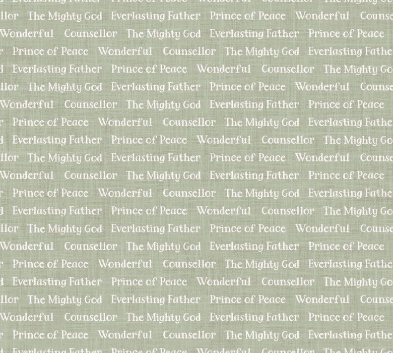 Holy Night Names of Christ Light Green