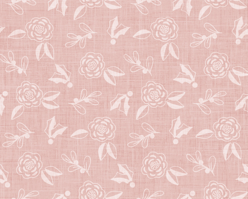 Holy Night Sketch Floral Pink