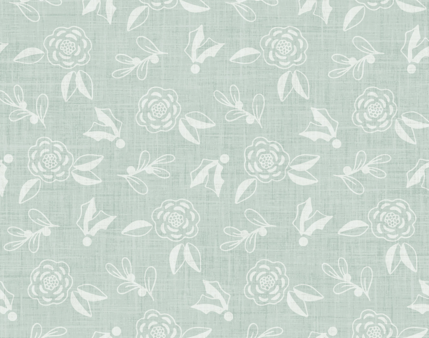 Holy Night Sketch Floral Light Blue