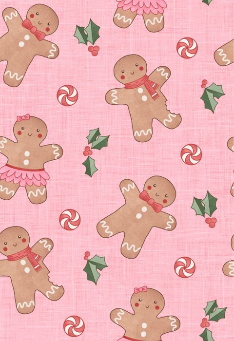 Christmas Cookie Gingerbread Pink