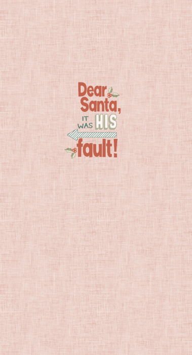 Dear Santa Panel- Dear Santa HIS Fault