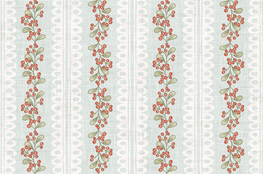 Dear Santa Berries and Lace Mint