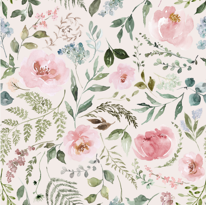 Heirloom Meadow Floral on Pearl