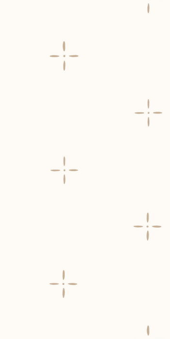 Soft Cross Dot in Taupe and Natural