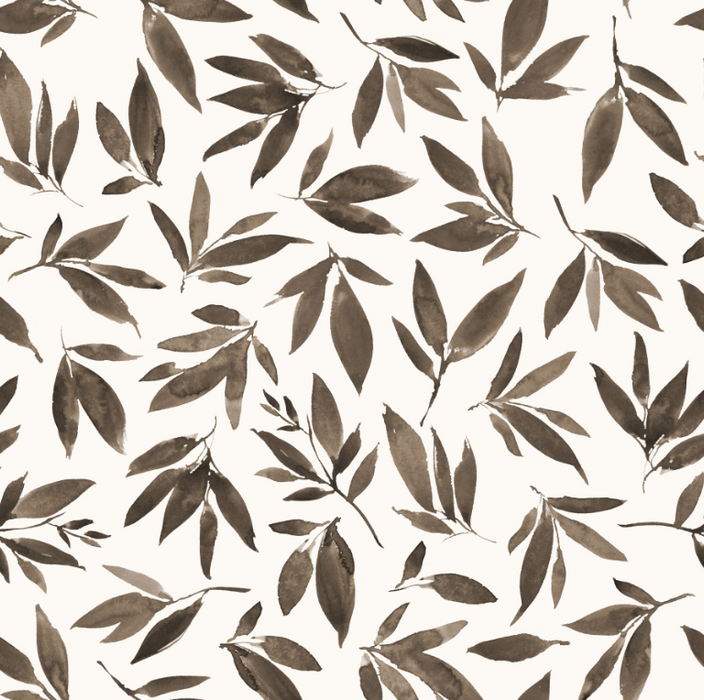 Mocha Vintage Painted Leaves