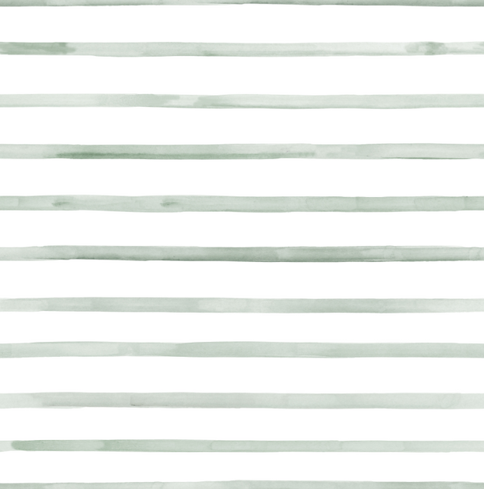 Dusty Sage Watercolor Stripes